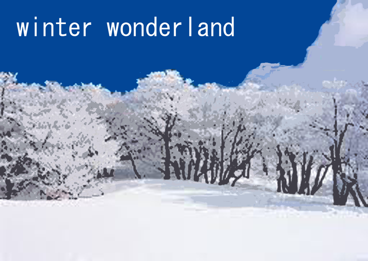雪景色５winter wonderland 2（背景）