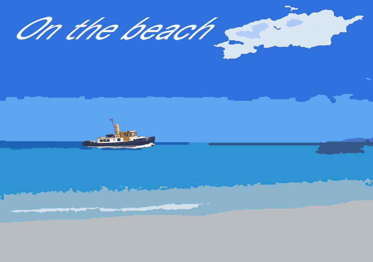 海３on the beach(背景）