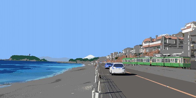 江の島版画